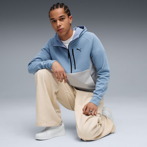 PUMATECH Half Zip Hoodie Men, Cool Blue, extralarge