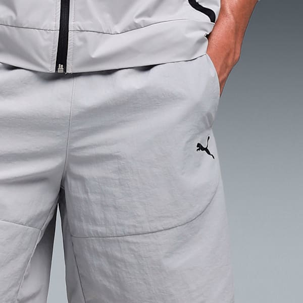 PUMATECH Men’s Zip Pocket Cargo Shorts, Gray Echo, extralarge-IND