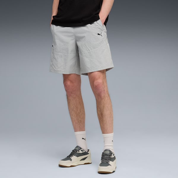 Shorts tejido de 8” PUMATECH para hombre, Gray Echo, extralarge