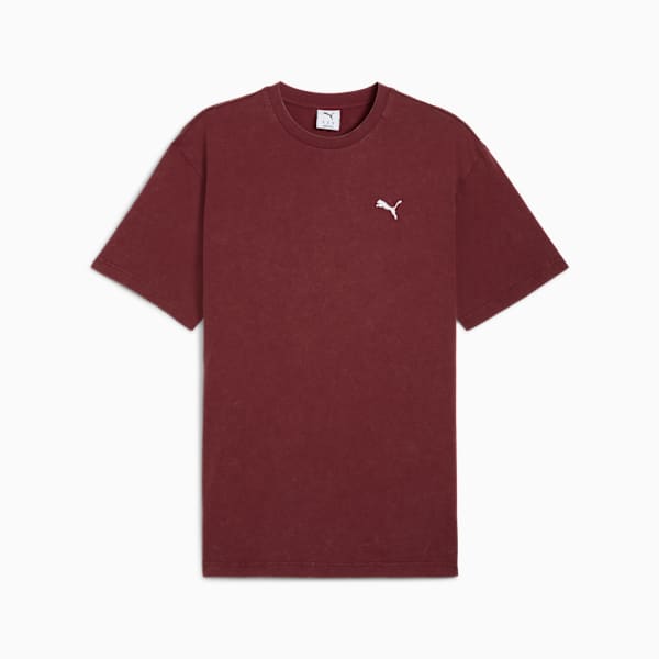 Essentials Elevated Wash Tee Men, Ruby Shimmer, extralarge