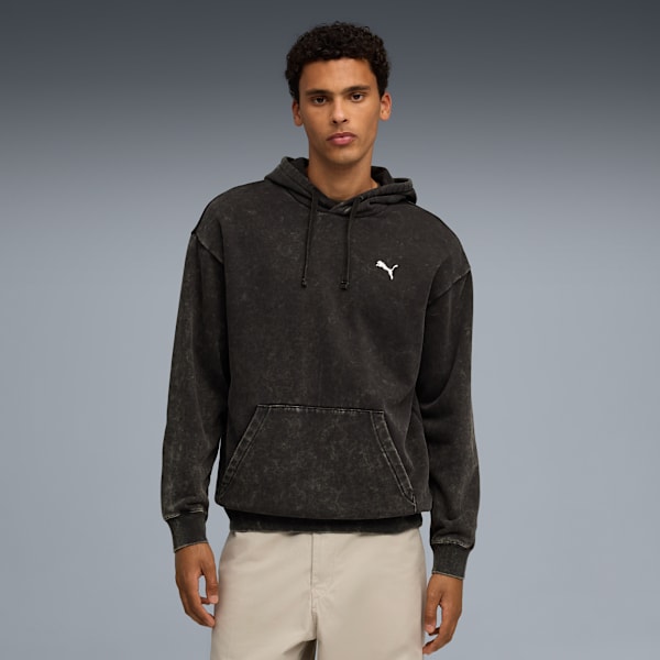 ESS ELEVATED Wash Hoodie Men, PUMA Black, extralarge