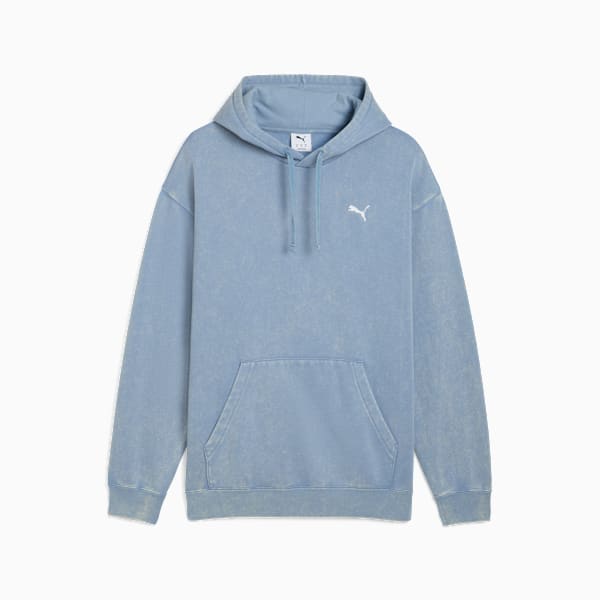 Essentials Elevated Relaxed Wash Hoodie Men, Cool Blue, extralarge-GBR