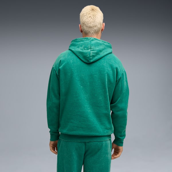 ESS ELEVATED Wash Hoodie Men, Wild Green, extralarge