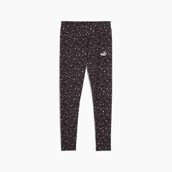 Essentials Animal Print Leggings Women, PUMA Black, extralarge-GBR