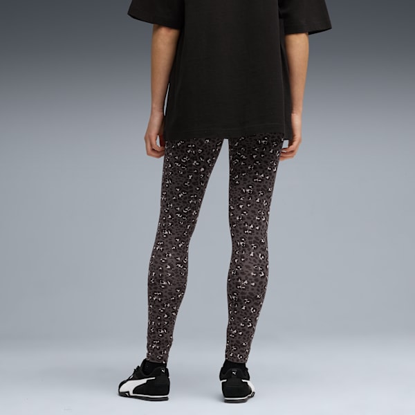 Essentials Animal Print Leggings Women, PUMA Black, extralarge-GBR