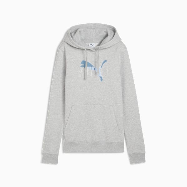 Essentials Logo Lab Hoodie Women, Light Gray Heather, extralarge