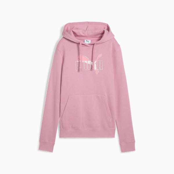 Essentials Logo Lab Hoodie Women, Poised Pink, extralarge