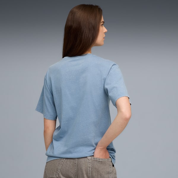 ESS ELEVATED Wash Tee Women, Cool Blue, extralarge