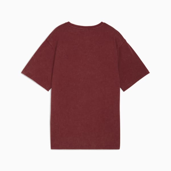 ESS ELEVATED Wash Tee Women, Ruby Shimmer, extralarge
