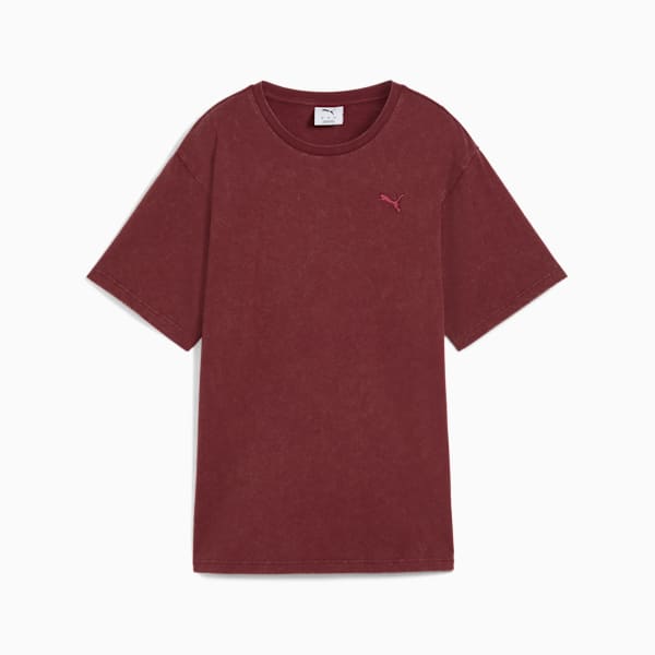 ESS ELEVATED Wash Tee Women, Ruby Shimmer, extralarge