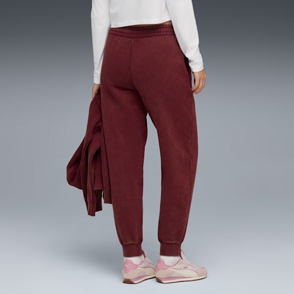 ESS ELEVATED Wash Sweatpants Women, Ruby Shimmer, extralarge