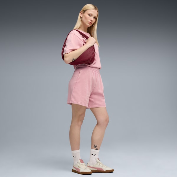 ESS ELEVATED Wash Shorts Women, Poised Pink, extralarge