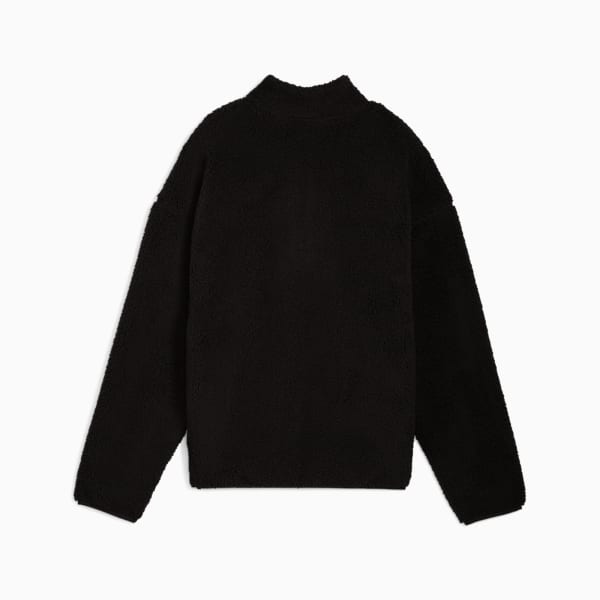 Essentials Elevated Comfort Half-Zip Crew Sweat Women, PUMA Black, extralarge
