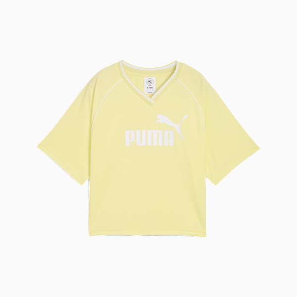Essentials Relaxed Football Jersey Women, Gold Moon, extralarge