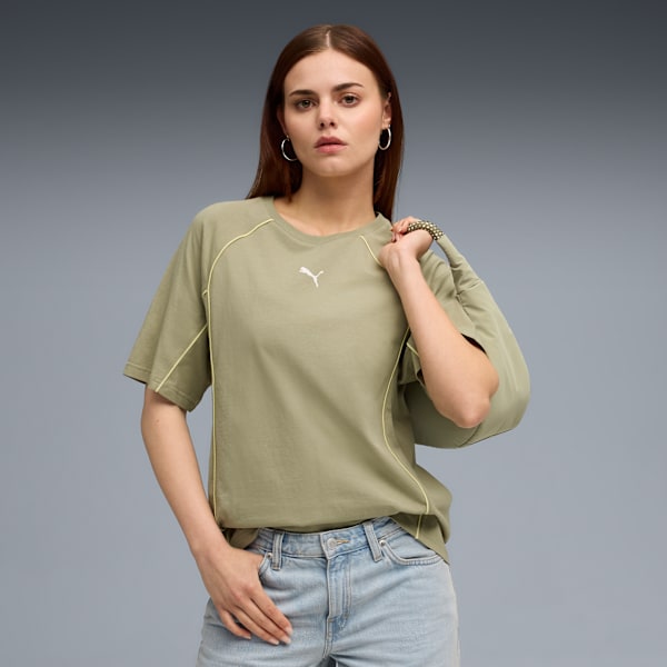 PUMA Sport Relaxed Tee Women, Lux Army, extralarge