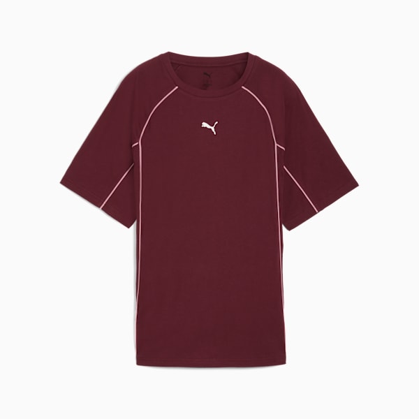 PUMA Sport Relaxed Tee Women, Ruby Shimmer, extralarge