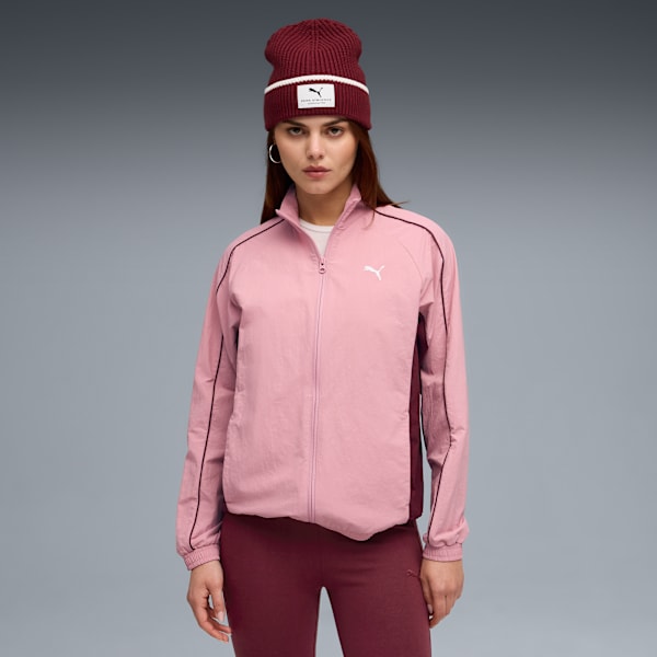 PUMA Sport Woven Full-Zip Jacket Women, Poised Pink, extralarge