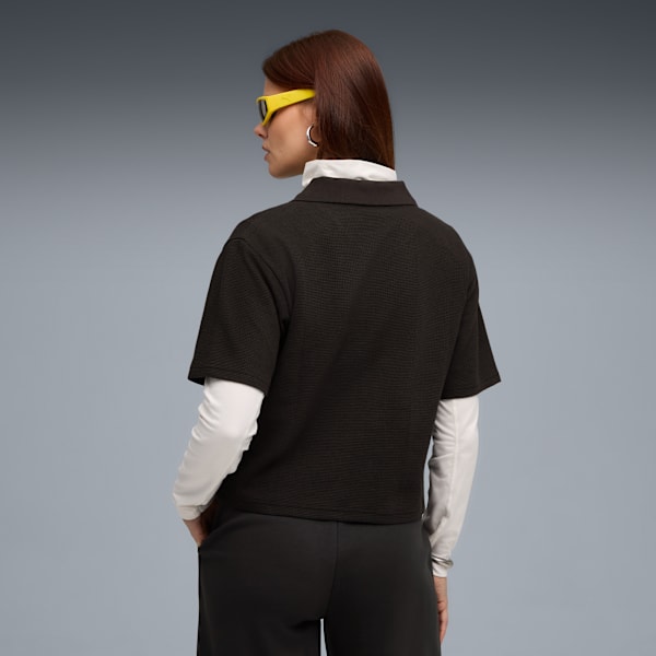PUMA Class Relaxed Polo Tee Women, PUMA Black, extralarge