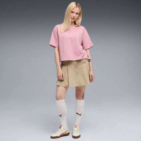 PUMA Class Relaxed Polo Tee Women, Poised Pink, extralarge