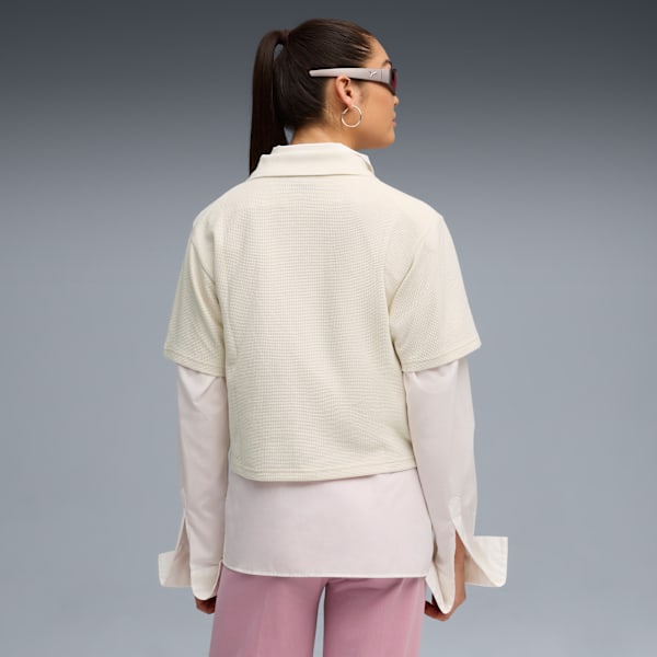 PUMA Class Relaxed Polo Tee Women, Alpine Snow, extralarge