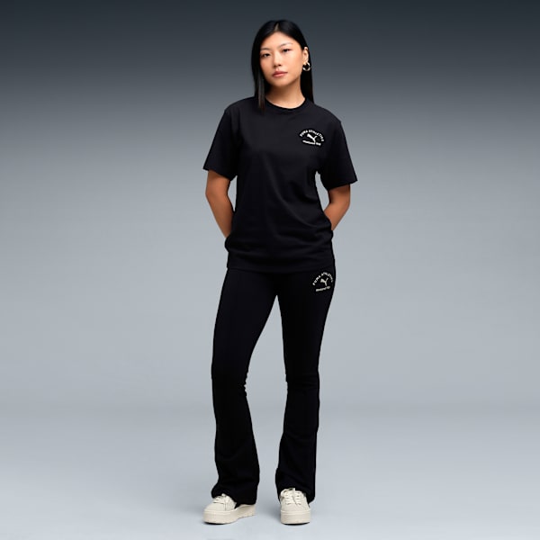 PUMA CLASS Women's Relaxed Cotton Tee, PUMA Black, extralarge-IND