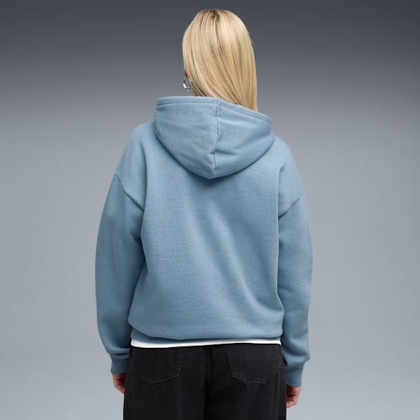 Chandail à capuchon décontracté PUMA Class Femme, Cool Blue, extralarge