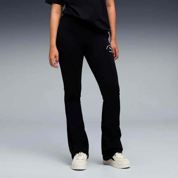 PUMA CLASS Women’s High-Rise Flared Leggings, PUMA Black, extralarge-IND