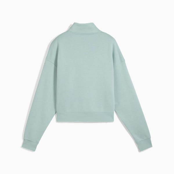 PUMA Class Women's Half-Zip Sweatshirt, Light Moss, extralarge-IND