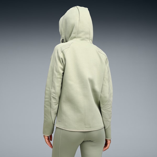 EVOSTRIPE Women’s Moisture-Wicking Full-Zip Hoodie, Lux Army, extralarge-IND