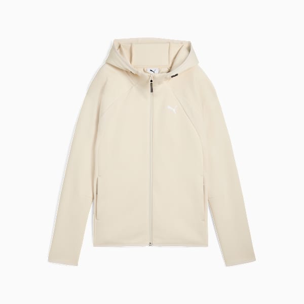 Evostripe Full-Zip Hoodie Women, Alpine Snow, extralarge