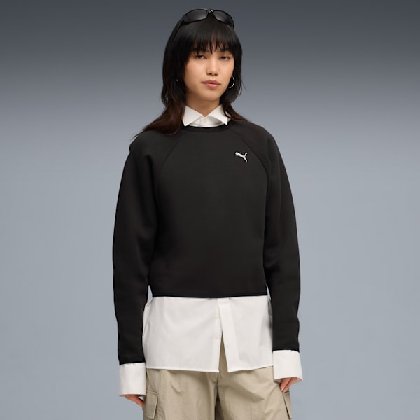 Evostripe Comfort Short Crew Women, PUMA Black, extralarge