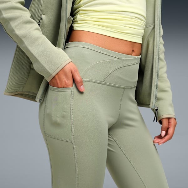 EVOSTRIPE Women’s High-Waist Tights, Lux Army, extralarge-IND