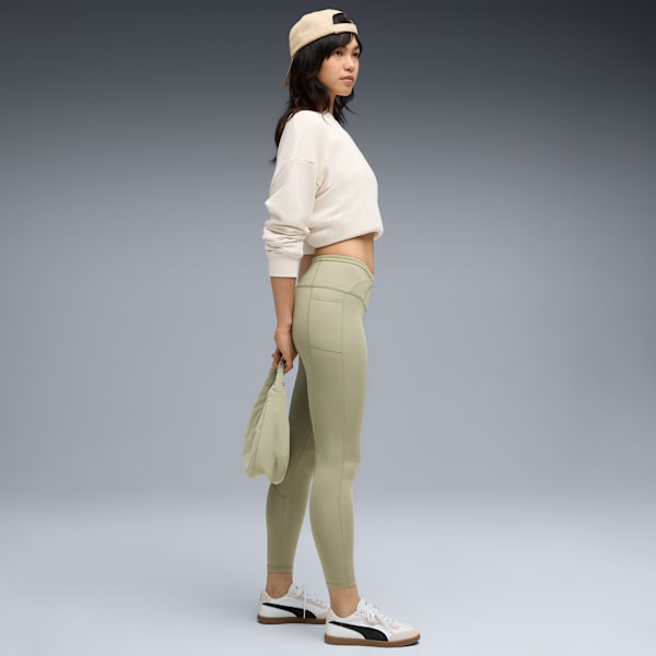 Evostripe High-Waist Tights Women, Lux Army, extralarge