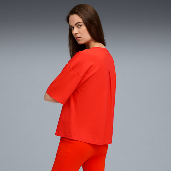 HER Oversized Tee Women, Fierce Red, extralarge