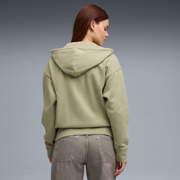 HER Relaxed Full-Zip Hoodie Women, Lux Army, extralarge