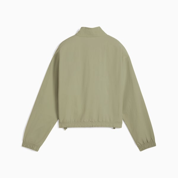 HER Relaxed Half-Zip Crew Women, Lux Army, extralarge