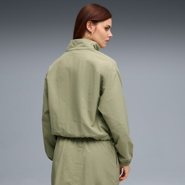 HER Relaxed Half-Zip Crew Women, Lux Army, extralarge