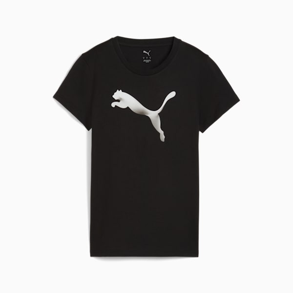 House of Graphics Women’s Crew Neck Cotton Tee, PUMA Black, extralarge-IND