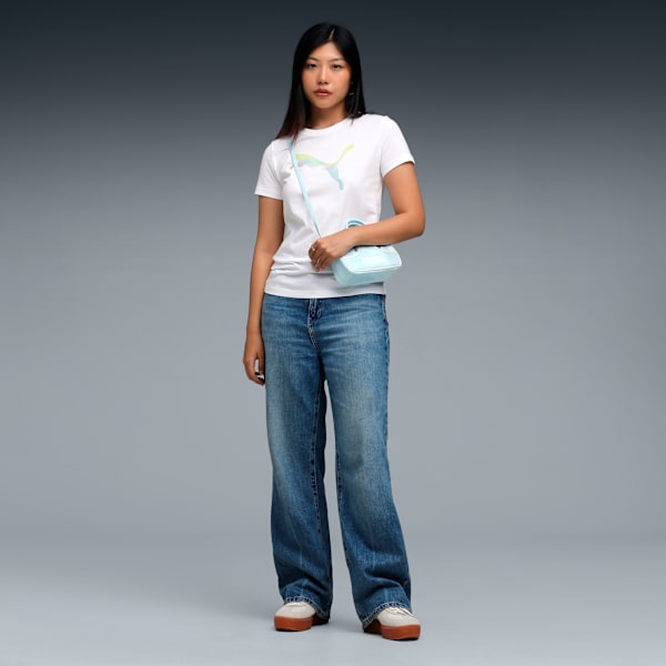 House of Graphics Women’s Crew Neck Cotton Tee, PUMA White, extralarge-IND