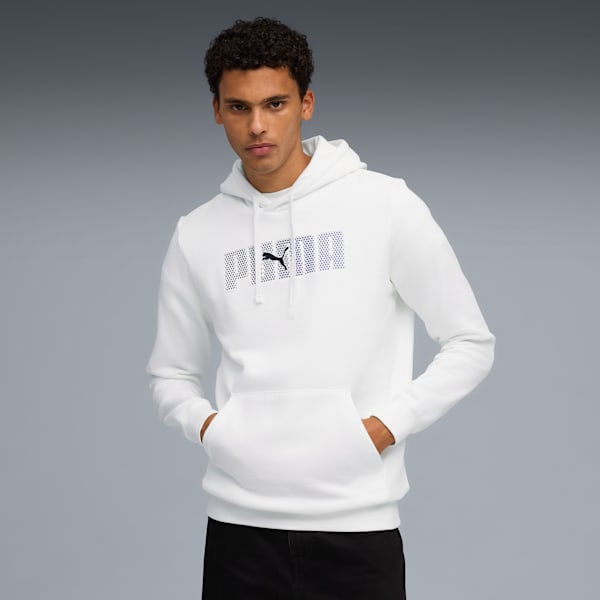 Essentials Logo Lab Hoodie Men, PUMA White, extralarge