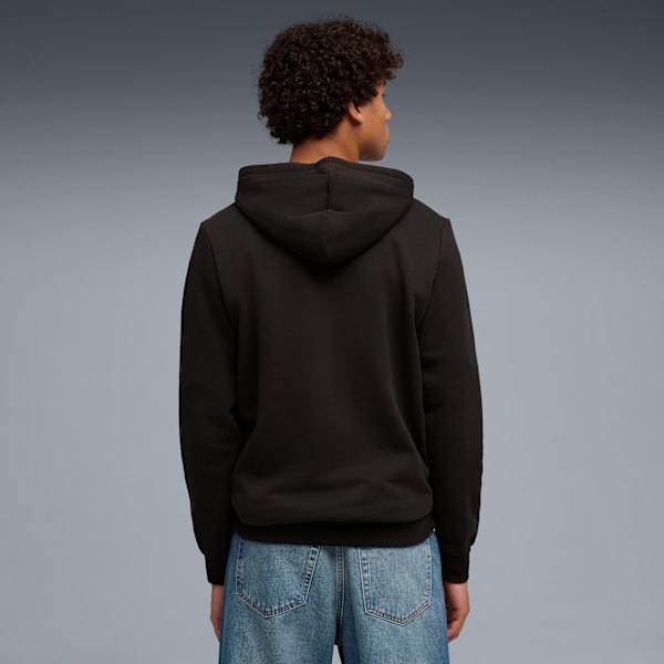 Sudadera con capucha ESS LOGO LAB Holiday para hombre, PUMA Black, extralarge