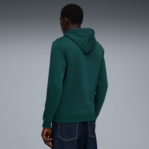 PUMA Essentials Logo Lab Men's Fleece Hoodie, Green Terrain, extralarge