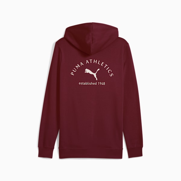 PUMA CLASS Graphic Hoodie Men, Ruby Shimmer, extralarge