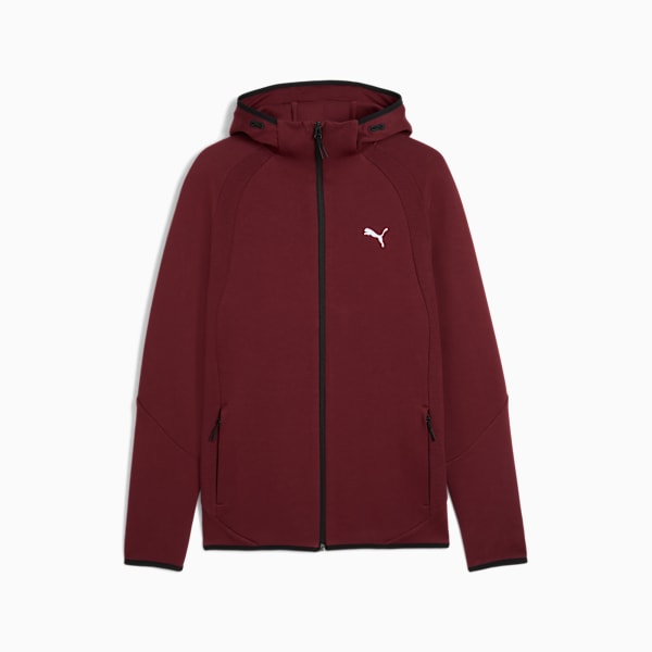 Evostripe Men's Hoodie, Ruby Shimmer, extralarge