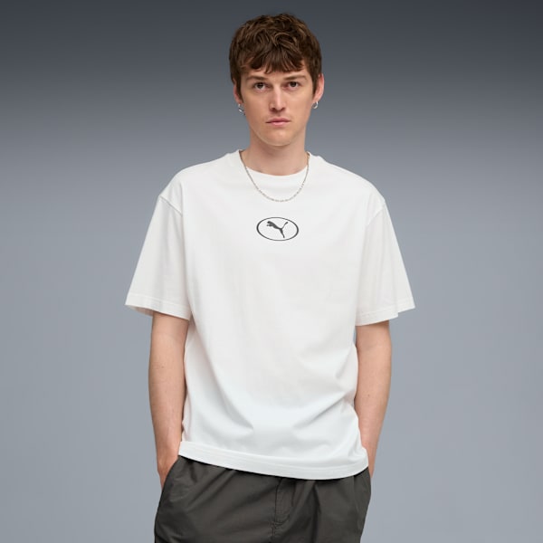 PUMA Sport Relaxed Graphic Tee Men, PUMA White, extralarge