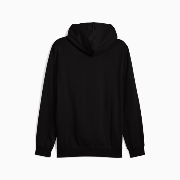 Essentials Elevated Men's Fleece Hoodie, PUMA Black, extralarge-IND