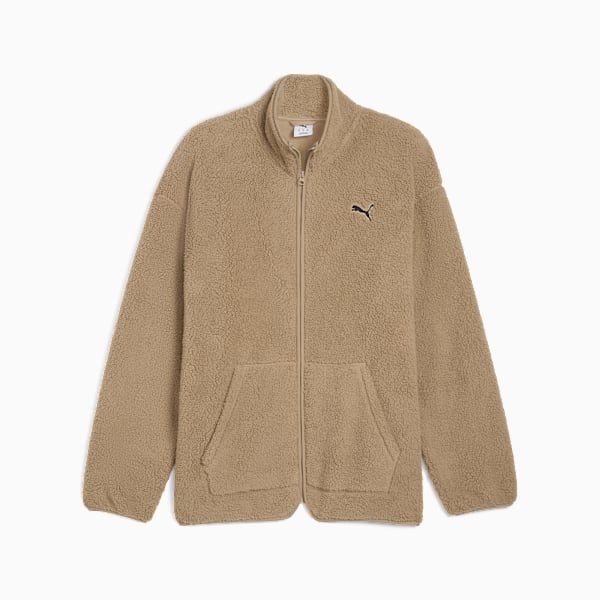 ESS ELEVATED Sherpa Full-Zip Men, Ice Coffee, extralarge