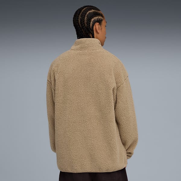 ESS ELEVATED Sherpa Full-Zip Men, Ice Coffee, extralarge