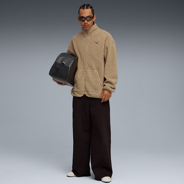 ESS ELEVATED Sherpa Full-Zip Men, Ice Coffee, extralarge