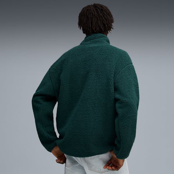 ESS ELEVATED Sherpa Full-Zip Men, Green Terrain, extralarge